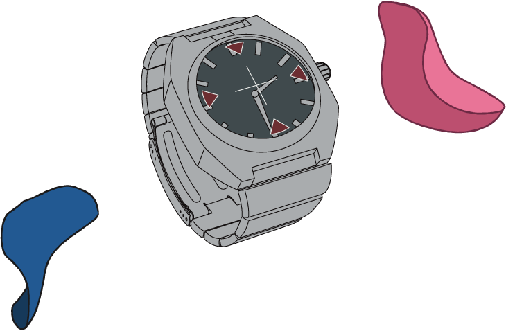 腕時計型麻酔銃 イラスト