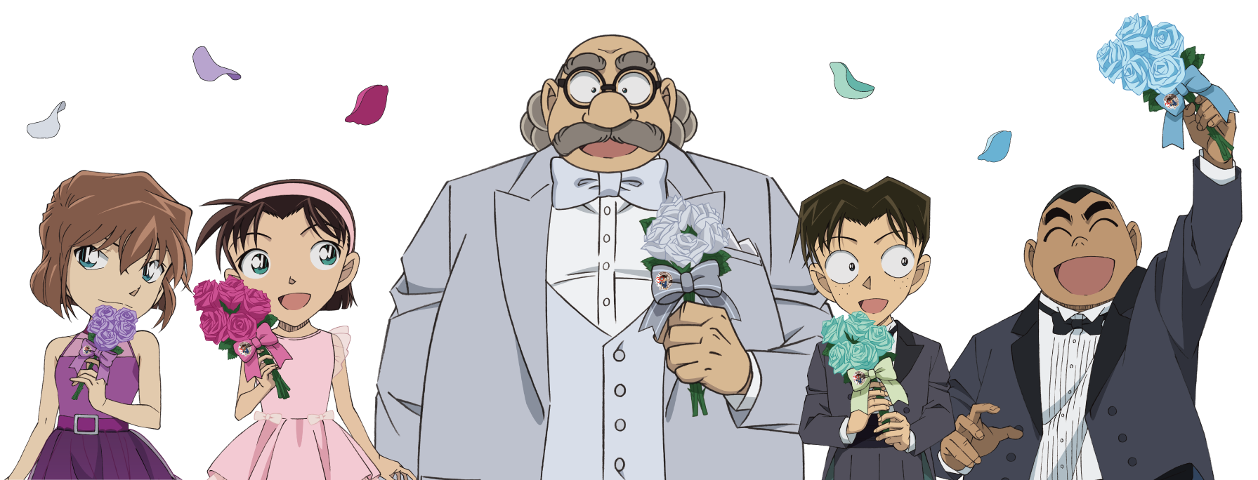 灰原哀・吉田歩美・アガサ博士・小嶋元太・円谷光彦