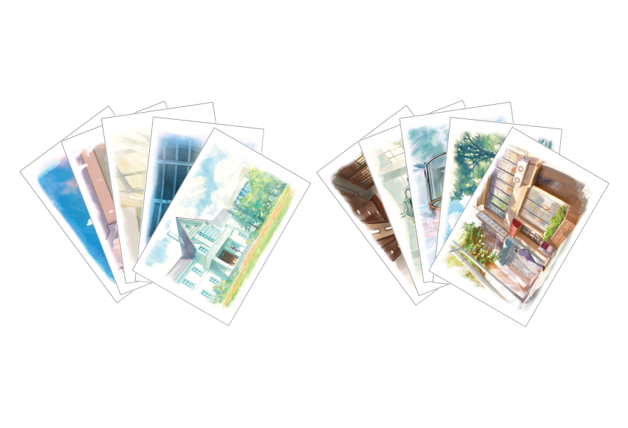 水彩美術ポストカードセット(全2種)